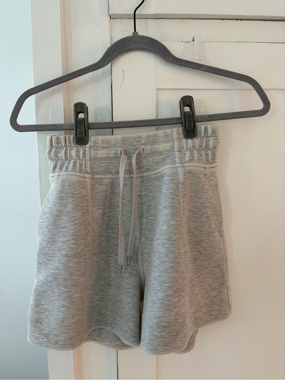 Lululemon Grey Knit Drawstring Lounge Shorts